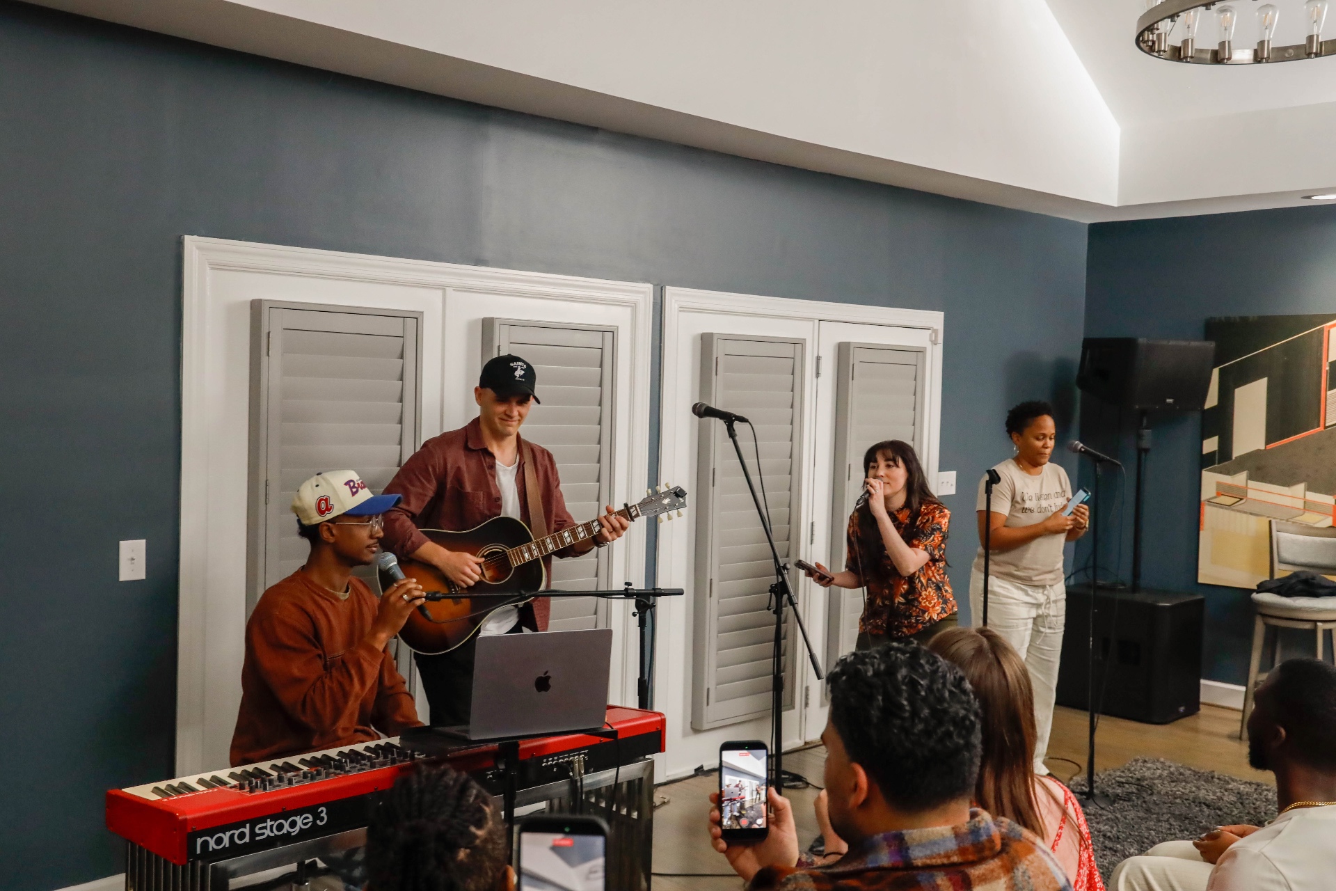 Songwriters performing during a SongShare showcase